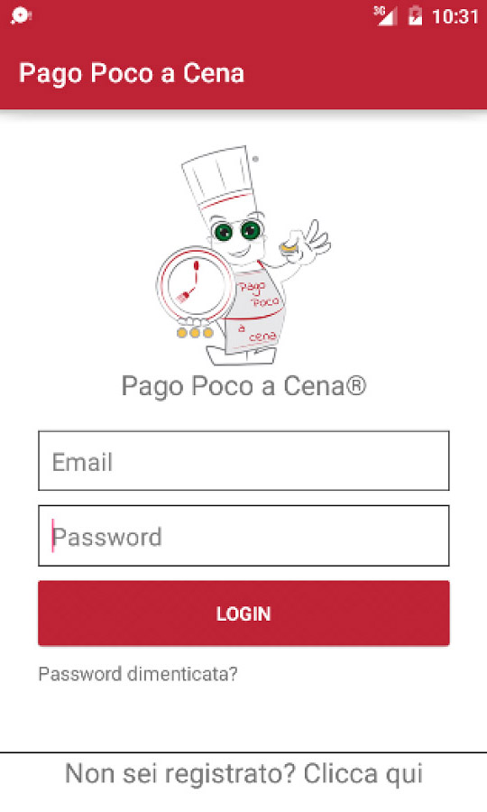 Screenshot 1 App Android Pago Poco a Cena
