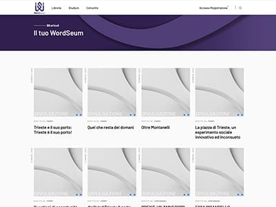 Creazione portale web per editoria wordseum.it | Portfolio What a Show S.r.l. | https://www.whatashow.it